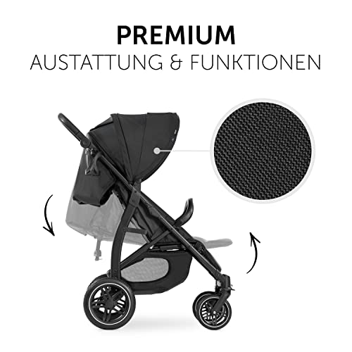 Hauck Rapid 4D Buggy, Sportwagen mit Liegefunktion, Schwarz