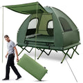 Outdoor-Zeltbett 5-in-1 für 2 Personen, mit Markise und Schlafsack