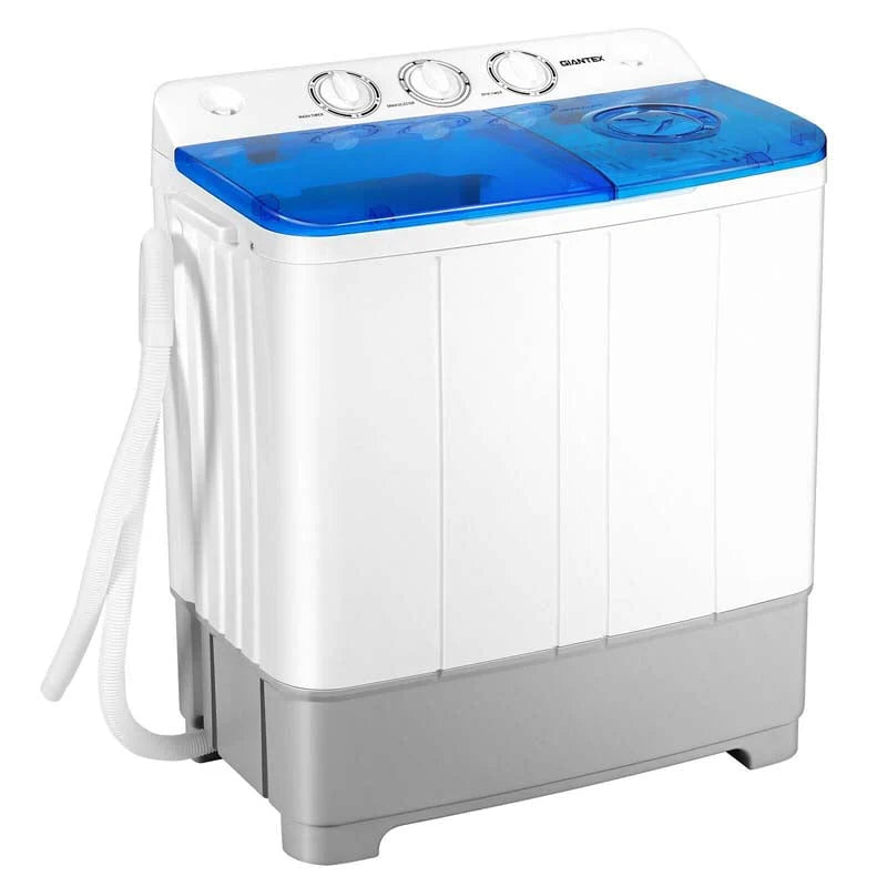 Tragbare Waschmaschine 10kg Doppelkammer mit Ablaufpumpe