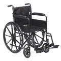 Drive Medical Silver Sport 1 Rollstuhl, faltbar mit abnehmbaren Fußstützen