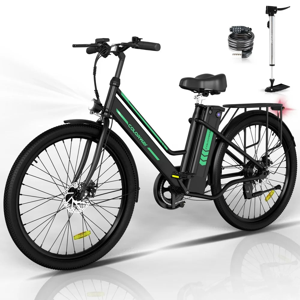 Colorway 26 Zoll Damen-Elektrofahrrad 500W mit 12Ah Akku