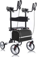 Beyour Walker Aufrechter Rollator mit 10-Zoll-Vorderrädern Weiß