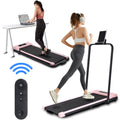 Bitoushi 2-in-1 Untertisch-Laufband Pink 3,0 PS