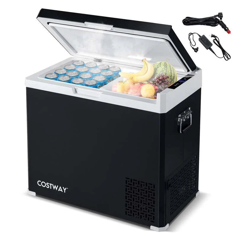 Tragbare Auto-Kühlbox 50L Dual-Zone mit Kompressor, 12V/230V