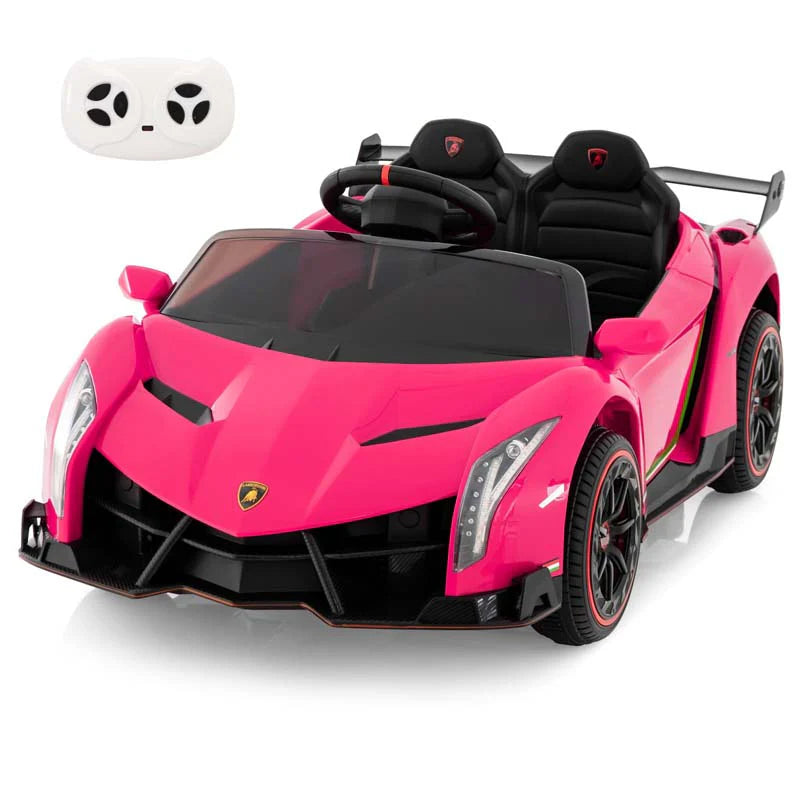 Lamborghini Elektro-Auto für Kinder, 12V, 4WD mit Fernbedienung, Hydrauliktüren